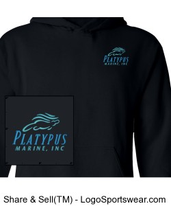 Platypus Marine Pullover Hoodie Sweatshirt Design Zoom